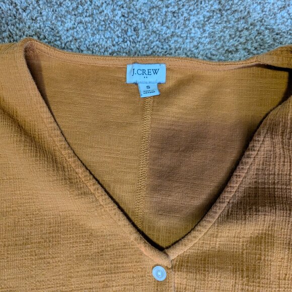 J Crew Front Tie Shirt - Picture 2 of 5